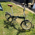 Bickerton 1707 Folding Bike Green 20in Wheels Flat Bar Side Pull Caliper Brakes