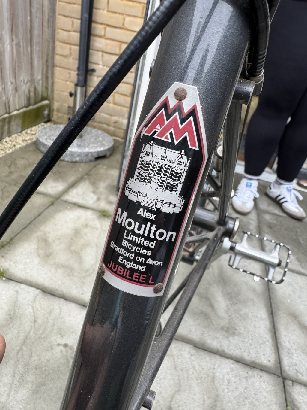 Moulton Jubilee Folding Bike 1978 Vintage 20in 18in 8-Speed Drop Bar Black