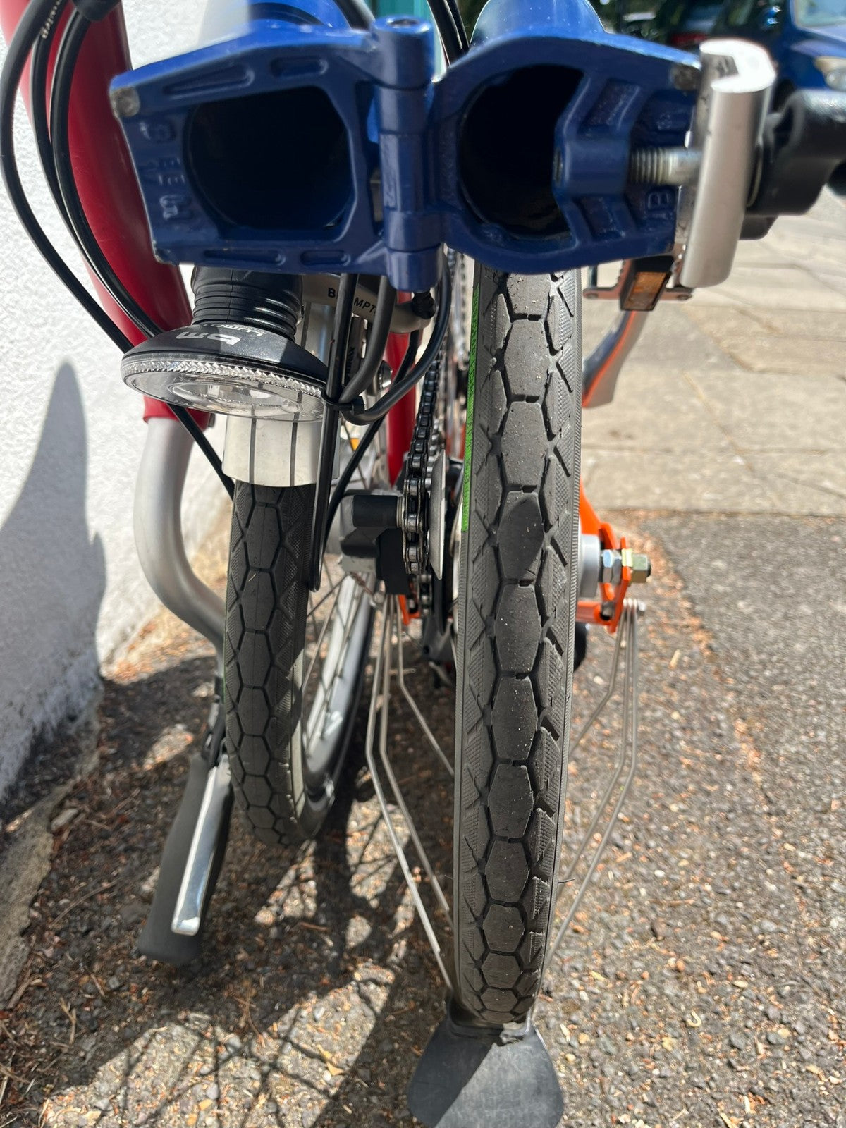 Brompton M3L C Line Dynamo Light 3 speed Navy Blue Red M-type Folding Bike