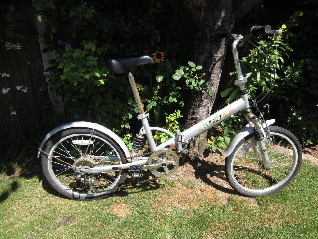SAFARI FOLD UP BIKE UNISEX FULL SUSPENSION 7 SPEED 20' FOLDING BICYCLE BARGAIN
