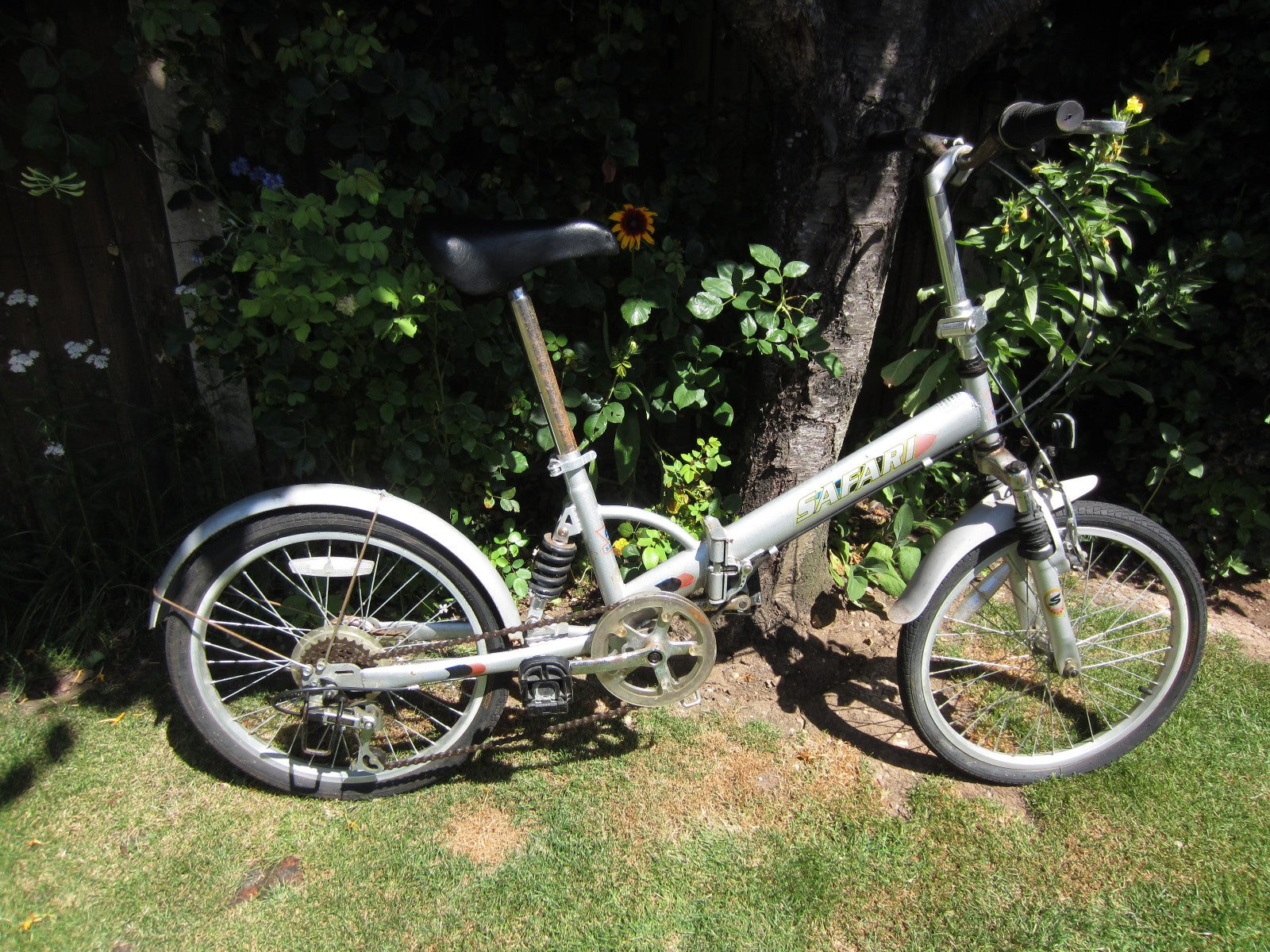 SAFARI FOLD UP BIKE UNISEX FULL SUSPENSION 7 SPEED 20' FOLDING BICYCLE BARGAIN