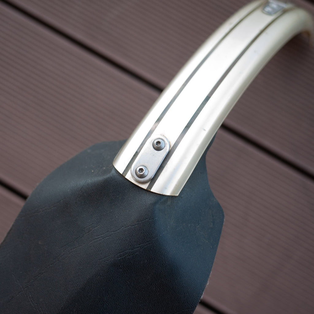 Brompton Folding Bike Front Mudguard - Silver with fixings  Free Postage