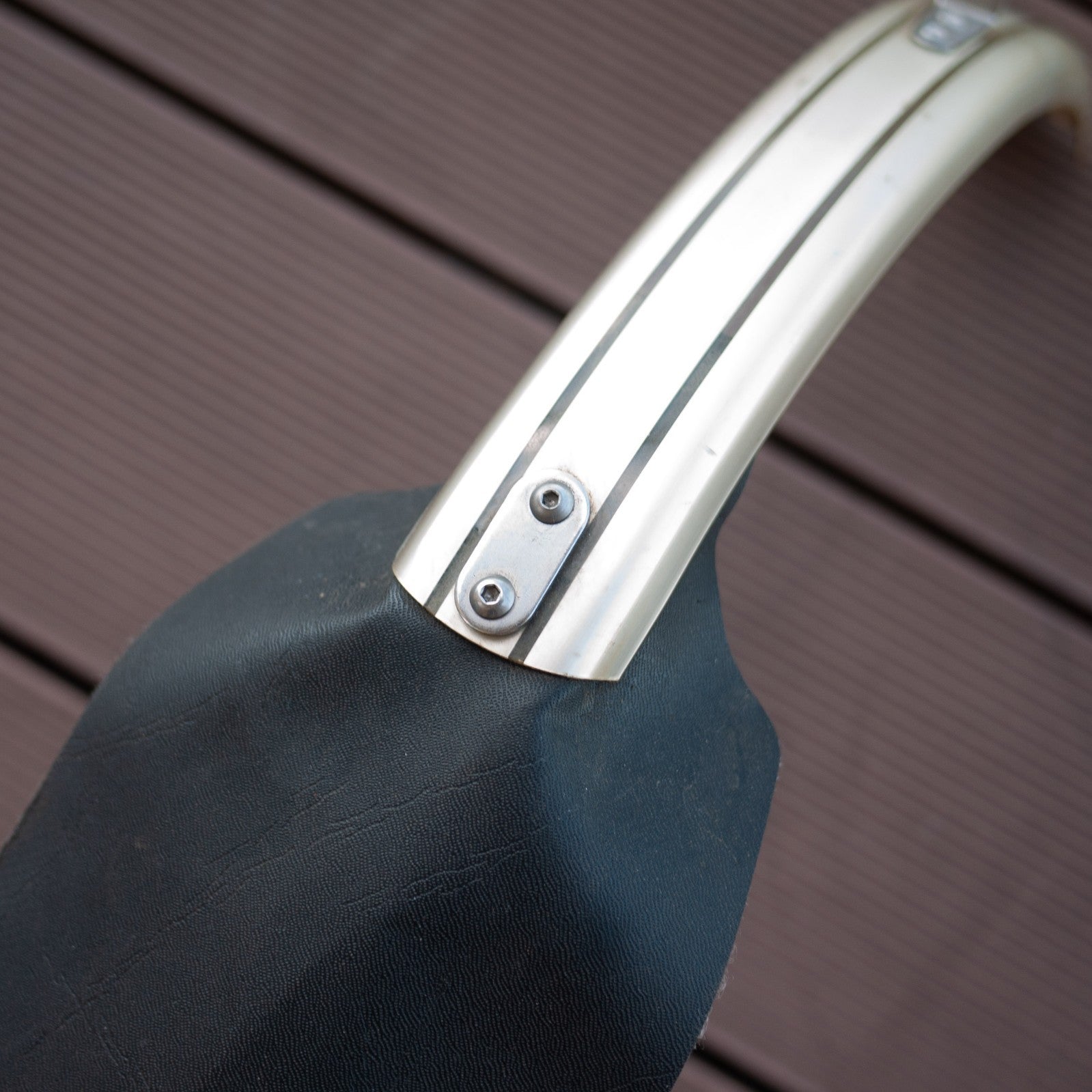 Brompton Folding Bike Front Mudguard - Silver with fixings  Free Postage