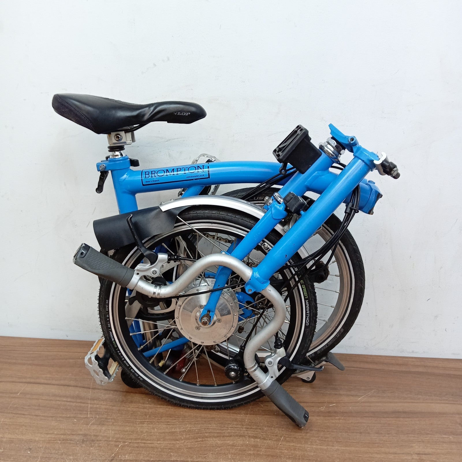 Brompton C Line M6L Folding Bike Arctic Blue 6 Speed Folding Bicycle