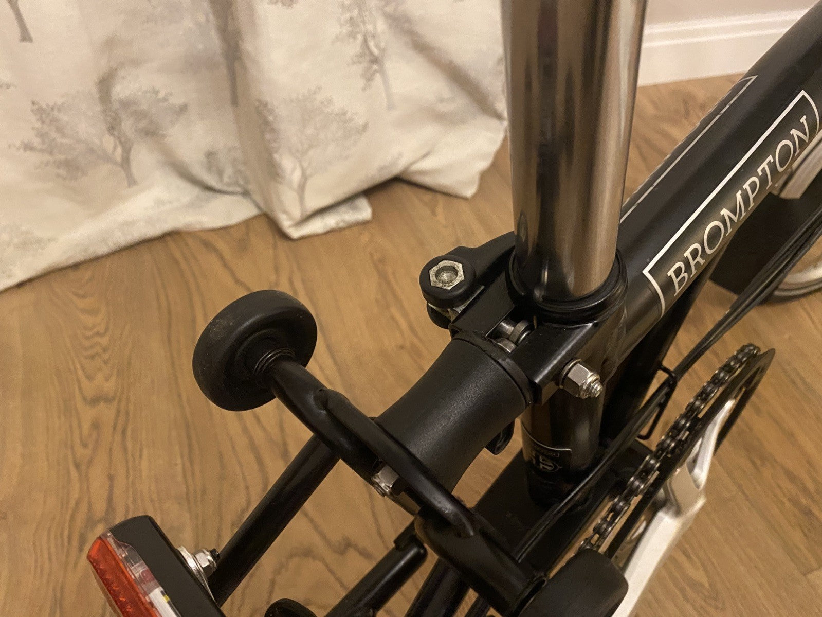 Brompton C Line Folding Bike In Black.   6 Speed - In Very Good Condition.