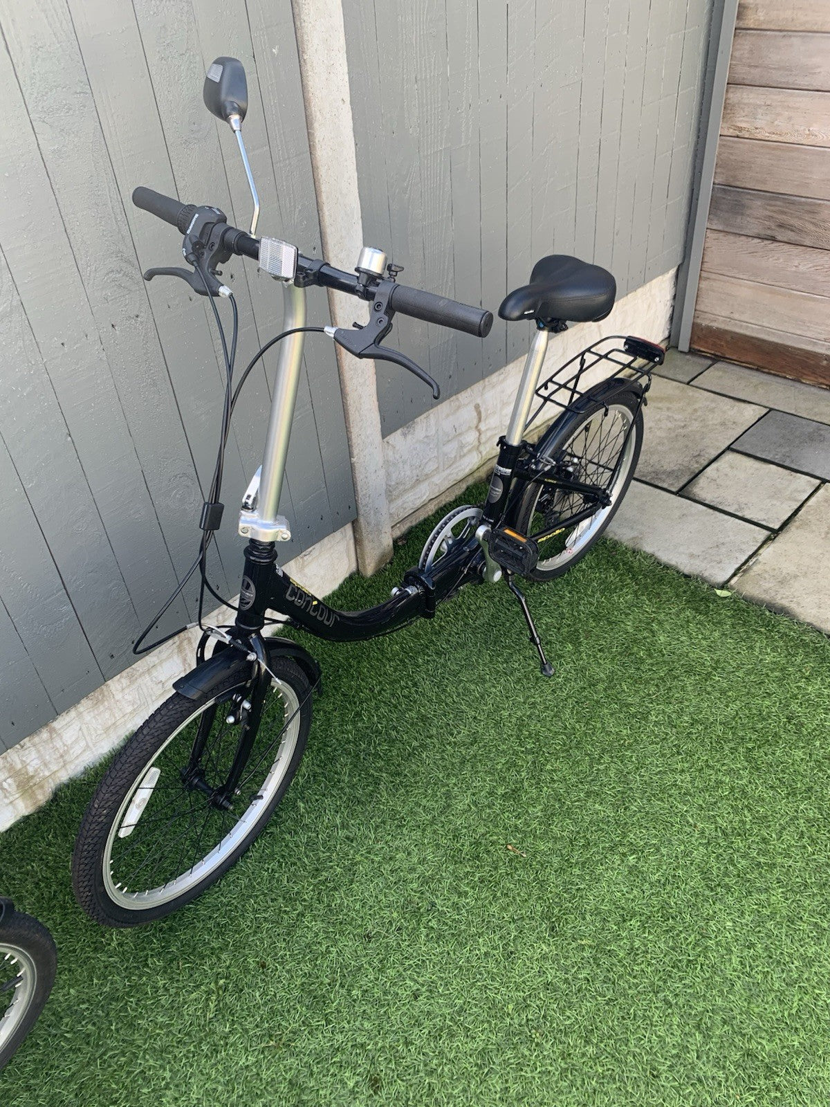 Apollo Contour Unisex Folding Bike 7 Speed, Black, 20" Wheels,