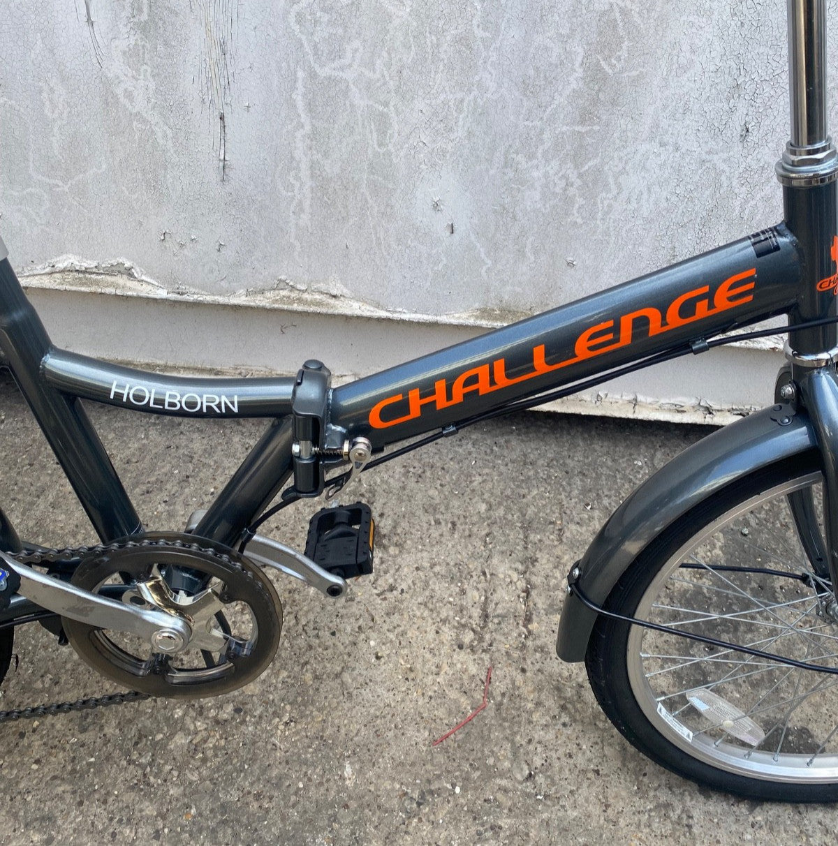 Challenge Holborn Folding Bicycle Black 20in Wheels Camping Commuting Bike New