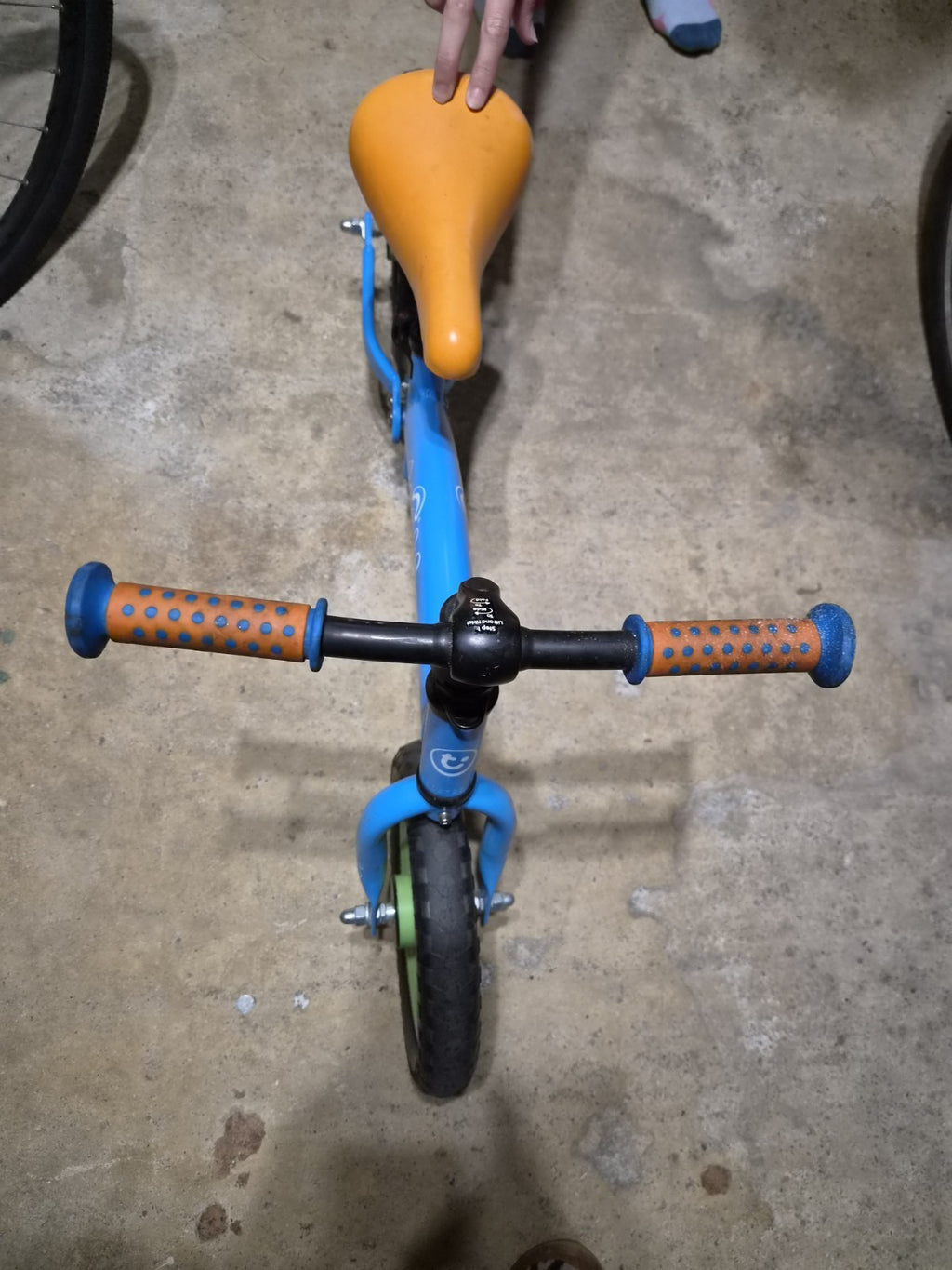 Trunki Folding Balance Bike 12" Hard Wheels - Blue