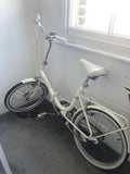 Raleigh Compact Vintage Folding Bike Bicycle 1970s Retro Cream White