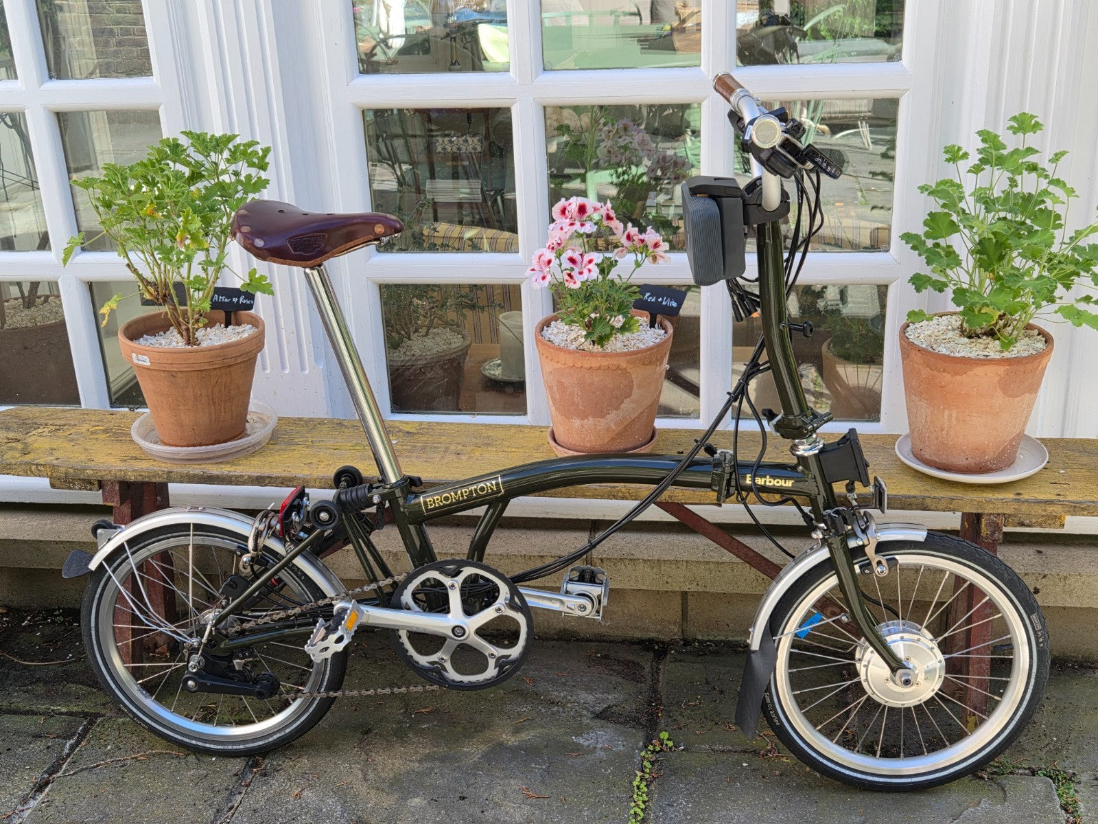 Limited Edition Barbour x Brompton M6L Folding Bike (Swytch Converted)