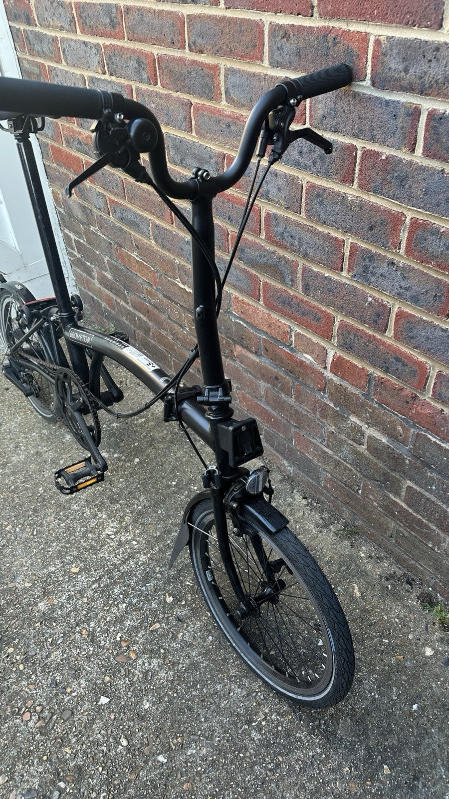 2024 Brompton C Line Explore, 6-speed, Black, High Handlebar