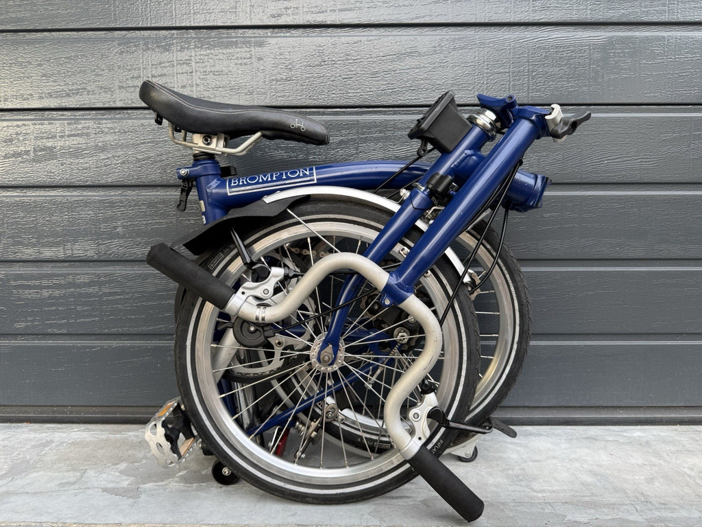 Brompton M3L 3 speed Blue Cobalt Very Good Condition FREE DELIVERY