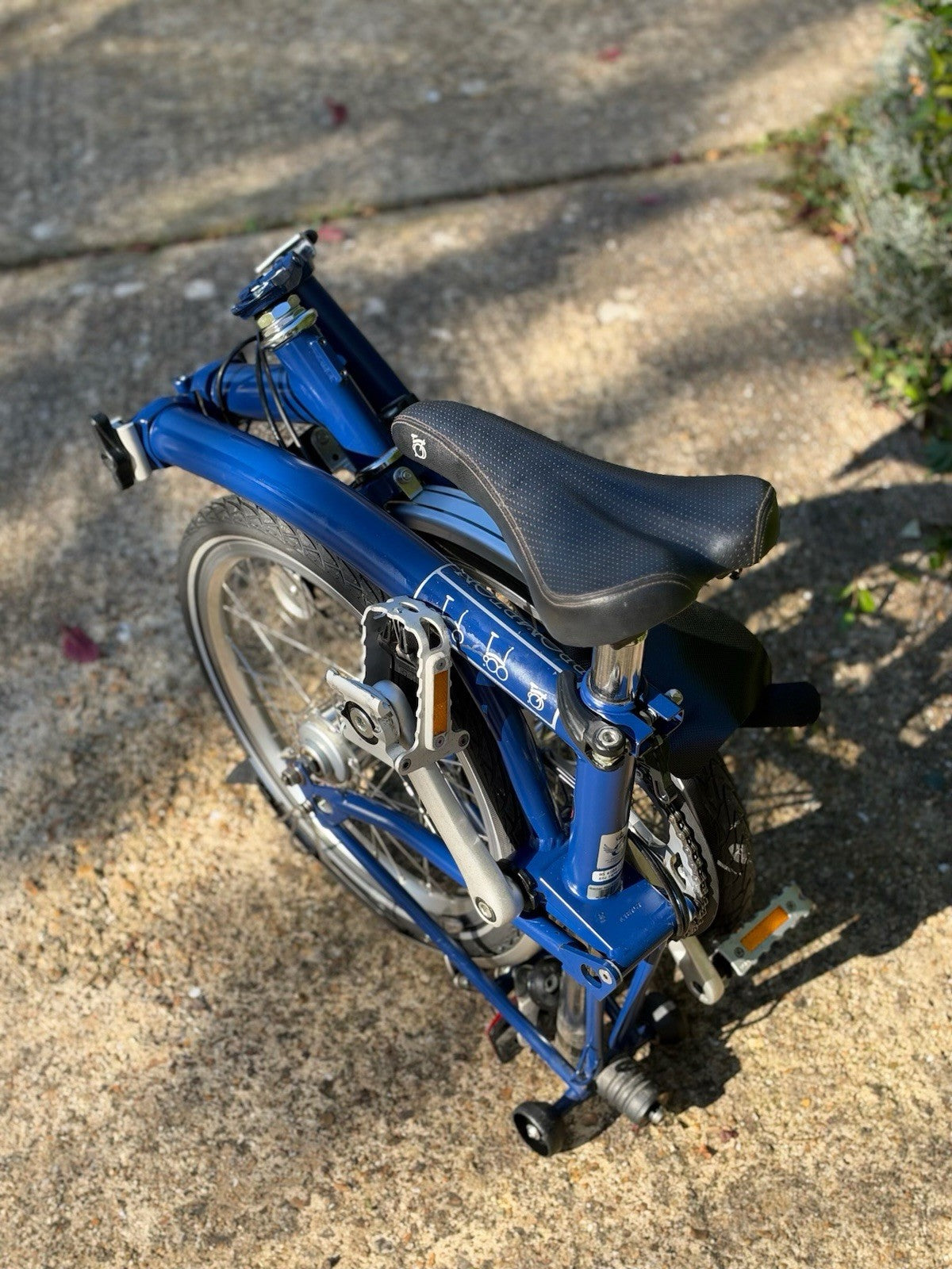 Brompton M3L 2013 Folding Bike 3-Speed, Tempest Blue