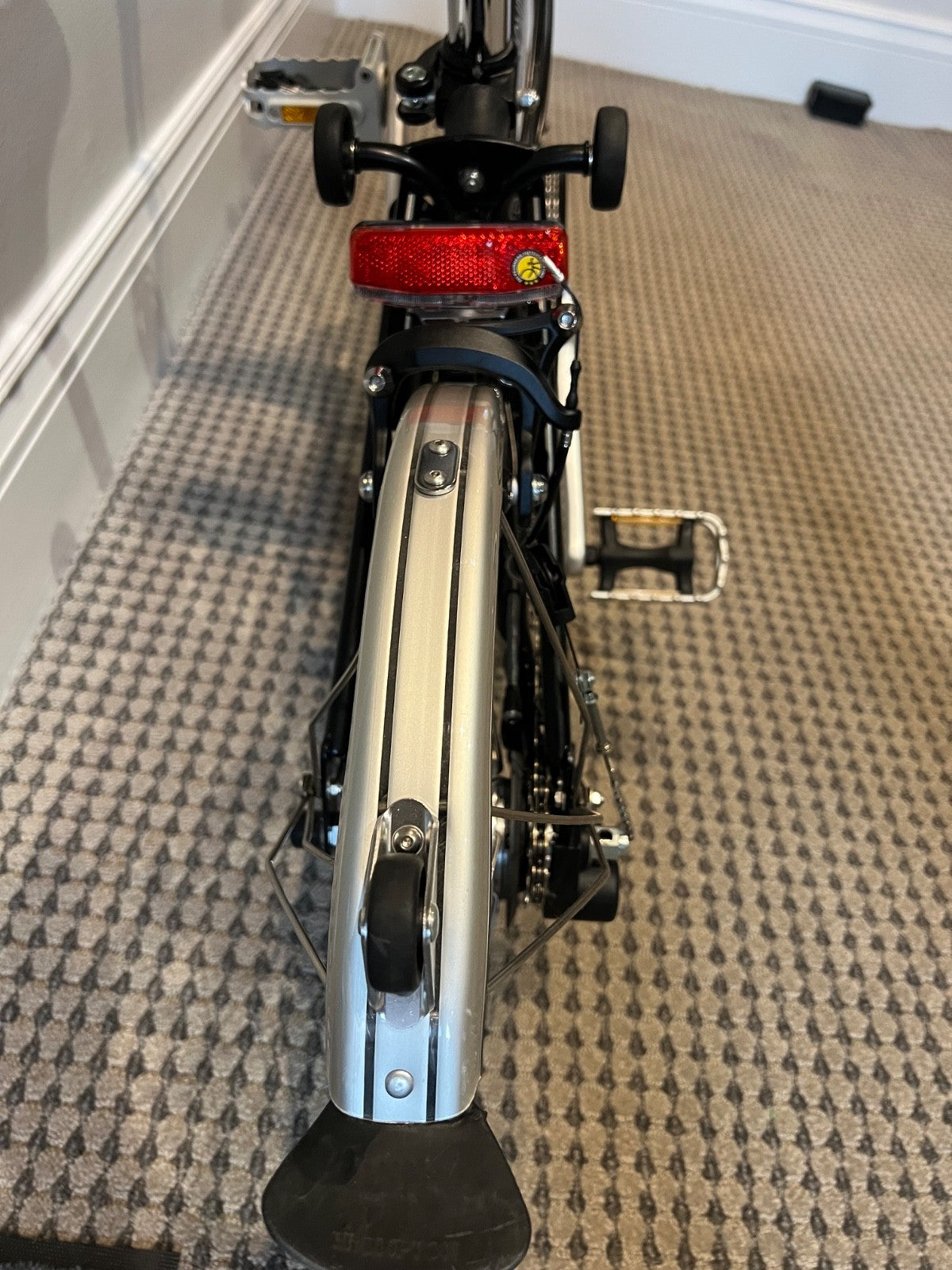 Black Brompton Folding Bike - 2019 M-Type, 6-Speed - Excellent Condition