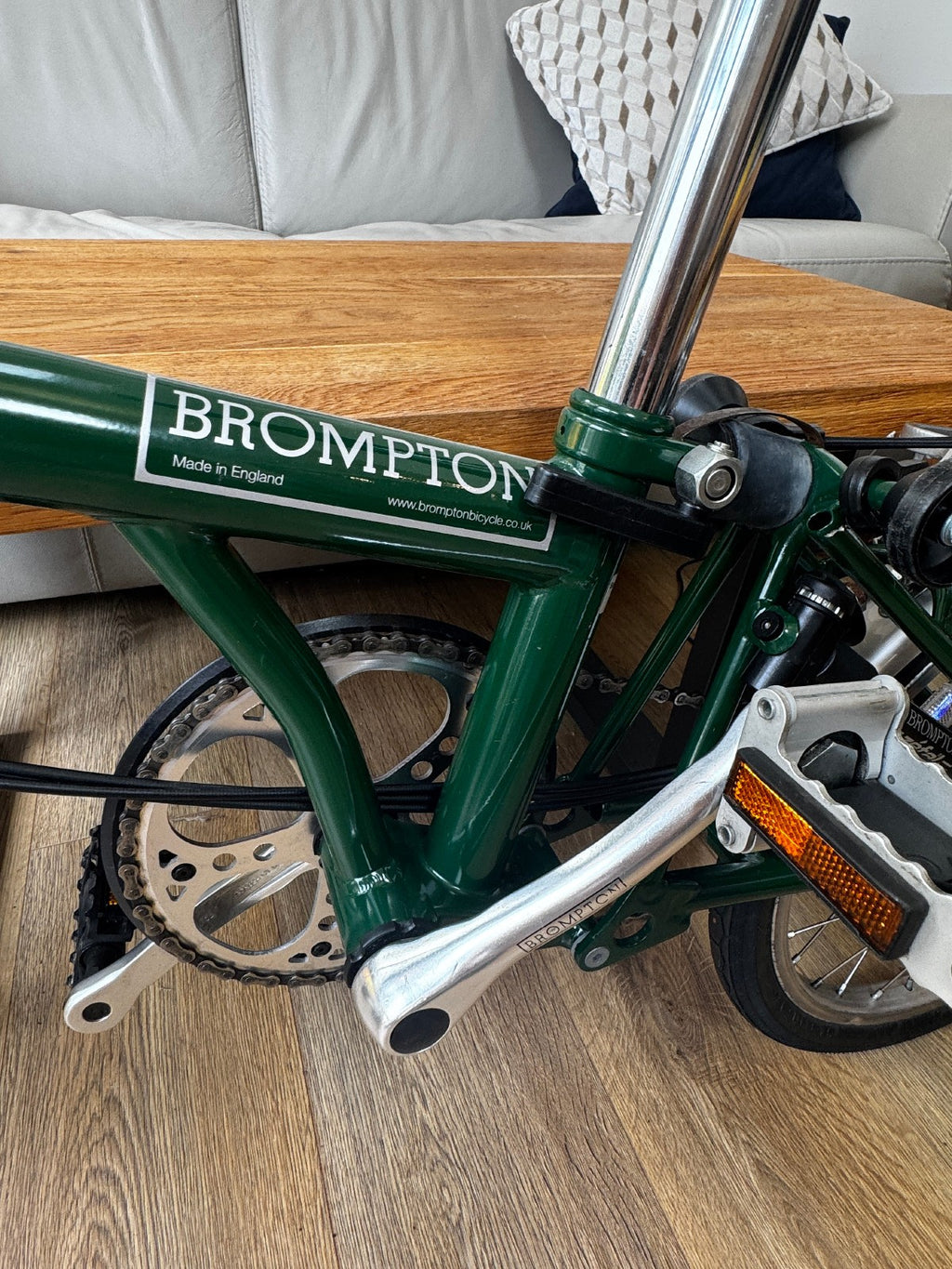 Classic 6-Speed Brompton Folding Bicycle B - Racing Green - MINT