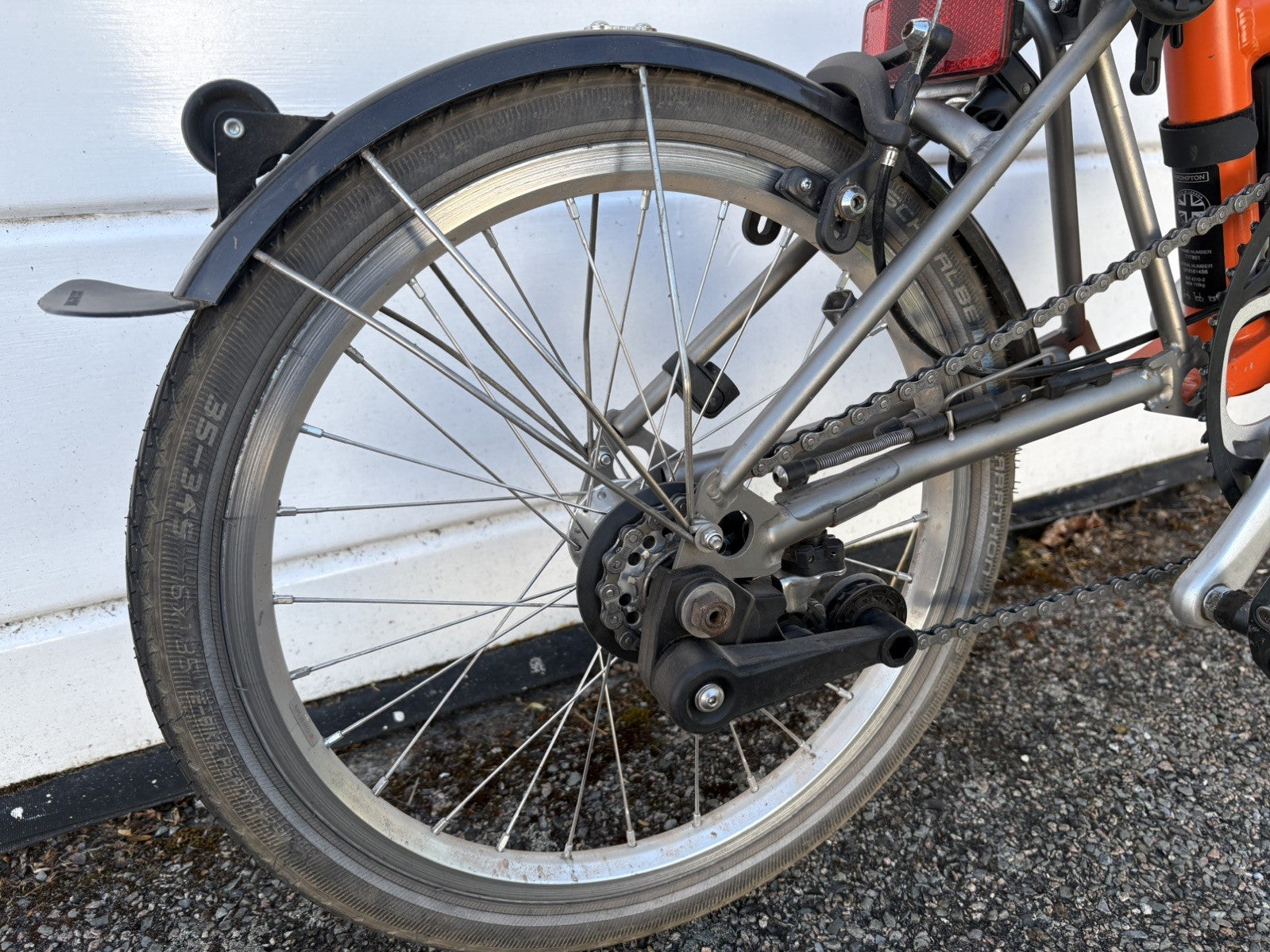 Brompton Superlight 2 S2l 2019 Orange, Black Folding Bike