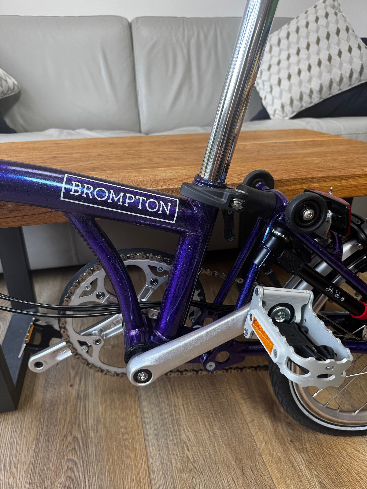Brompton M6L Folding Bicycle - PURPLE METALLIC - 6 Speed - MINT