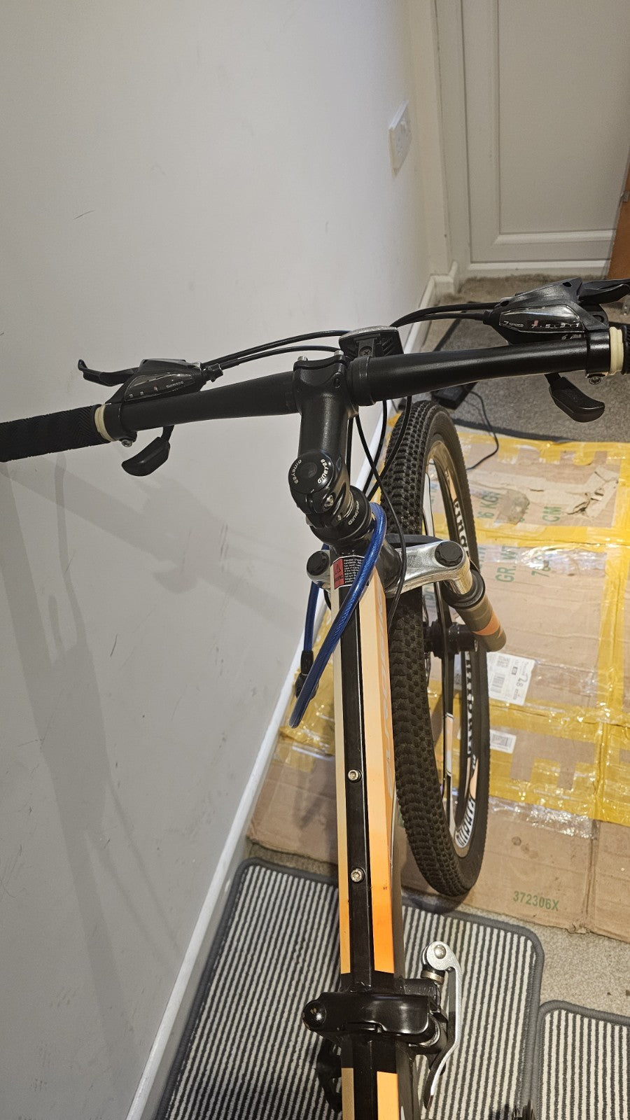 Eurobike G7 Folding Mountain Bike Dual Disc 17" Frame, 27.5" Wheels