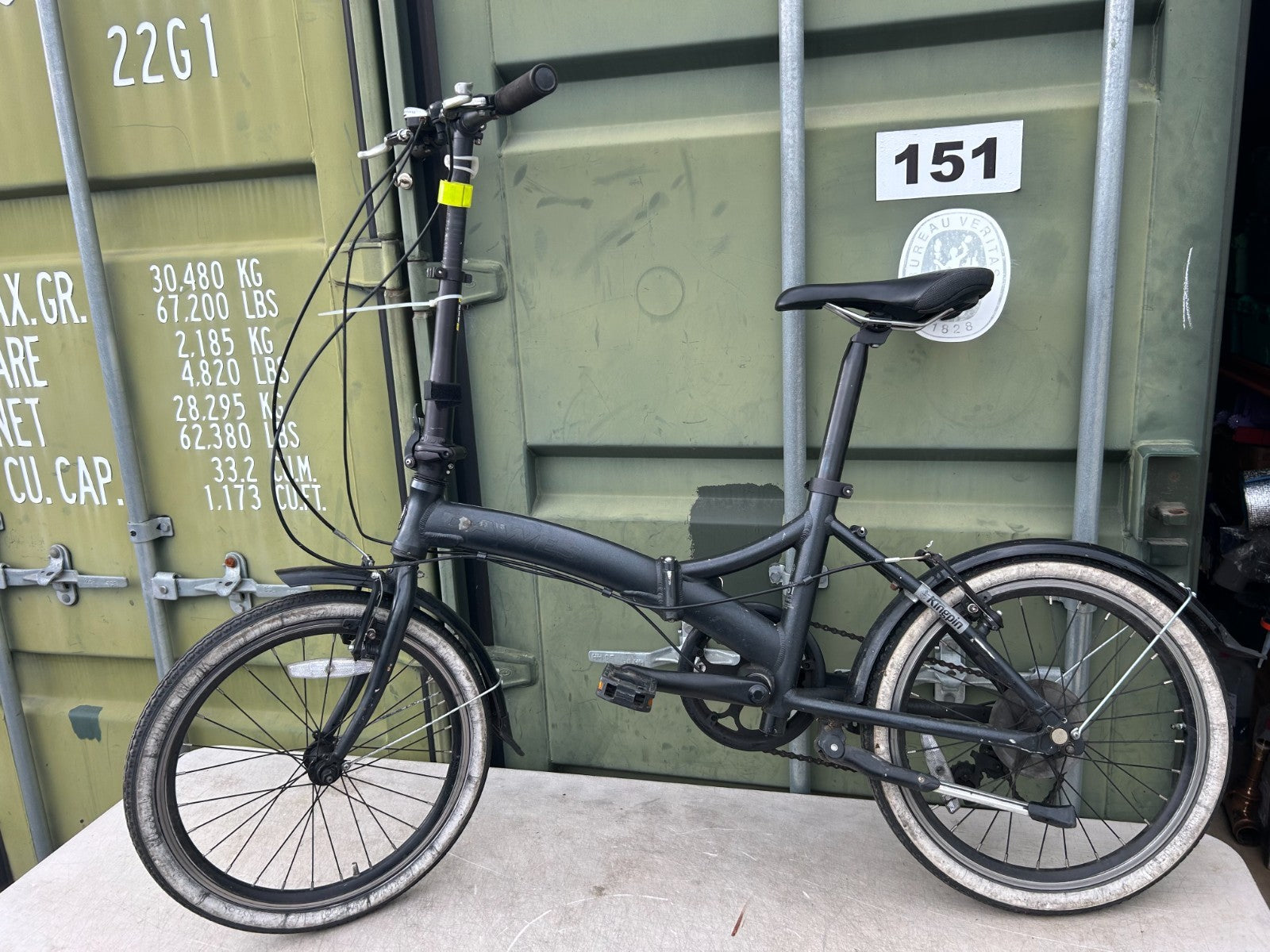 Dawes Kingpin 20" Folding Bike - Needs TLC Spares or Repair