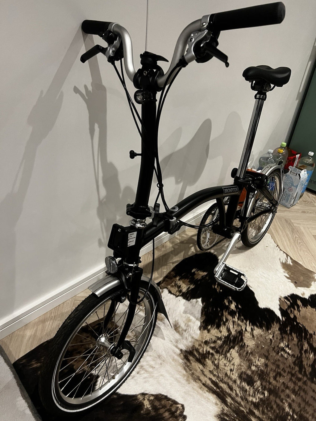 Brompton C Line Folding Bike Black, 6-Speed, 2022 Model