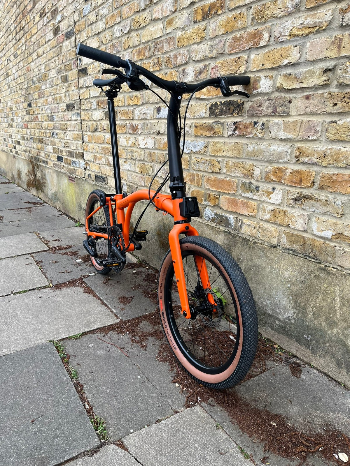 Brompton G Line Medium 8 speed Alfine Adventure Orange Gravel Folding Bike