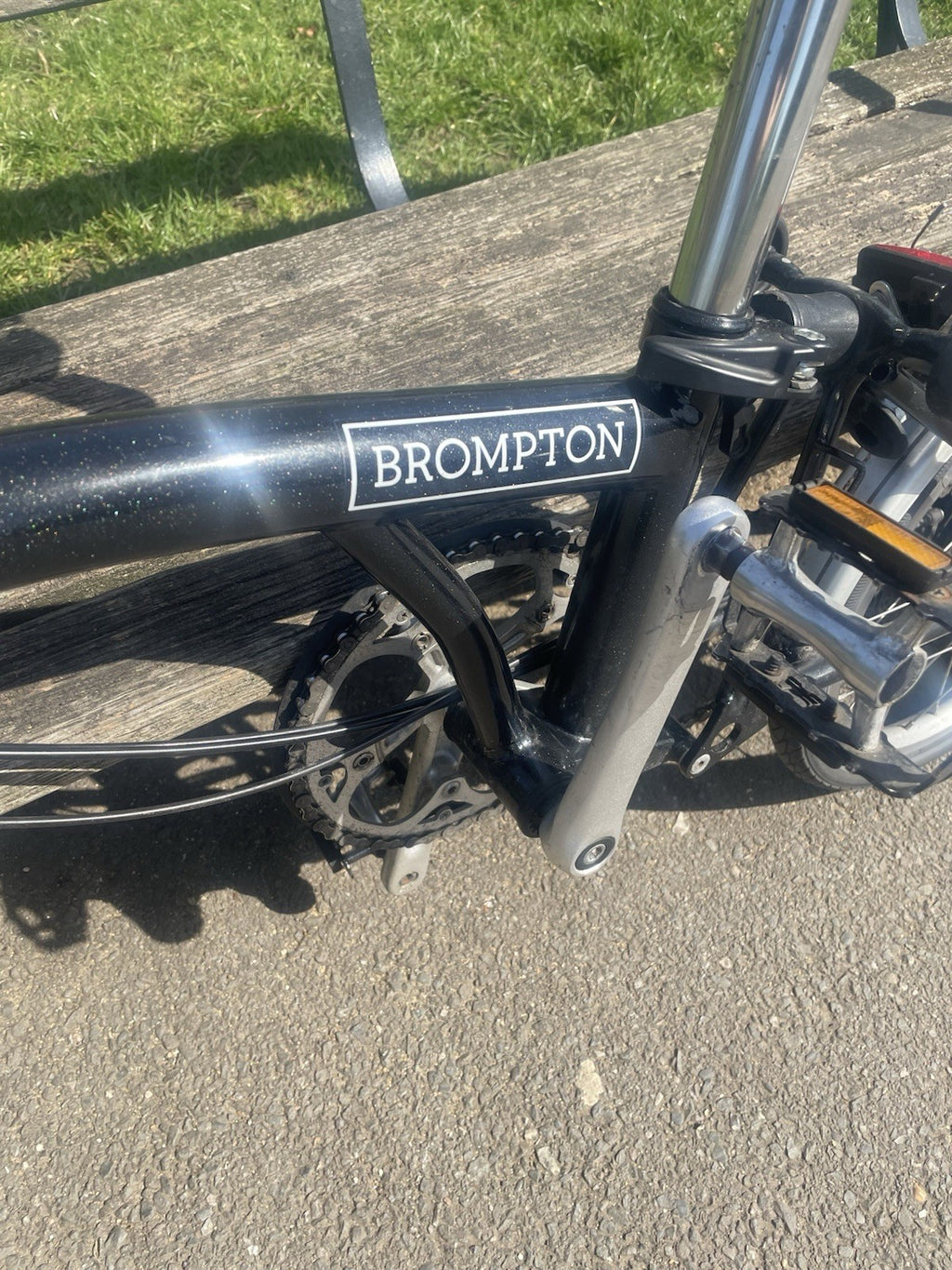 Brompton C Line Folding Bike 6-Speed, Black plus accessories