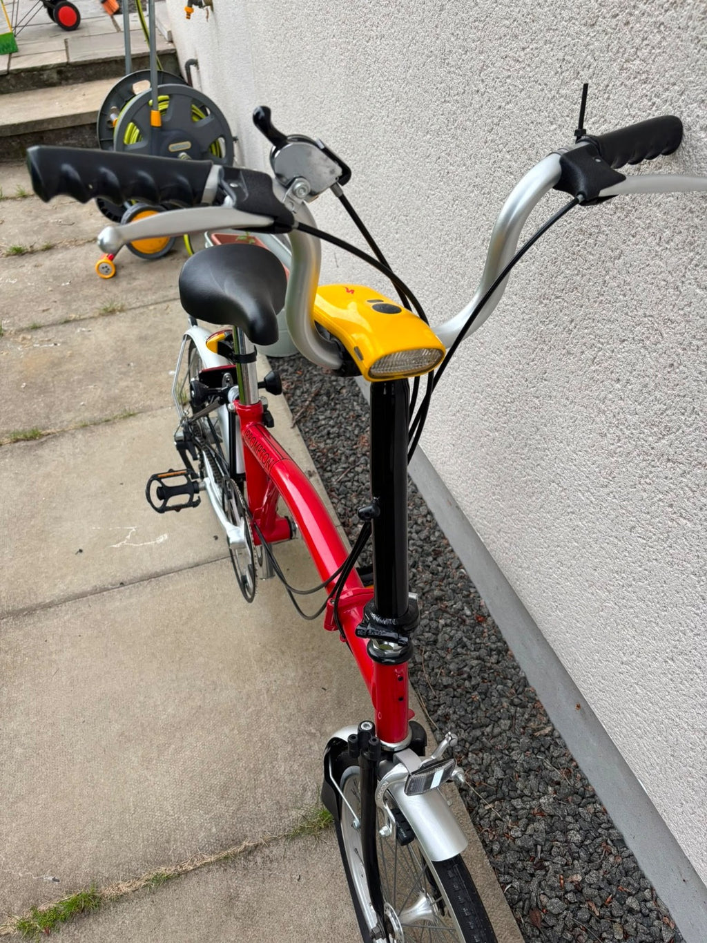 Brompton Folding Bike - Red. 3 speed. Barely used