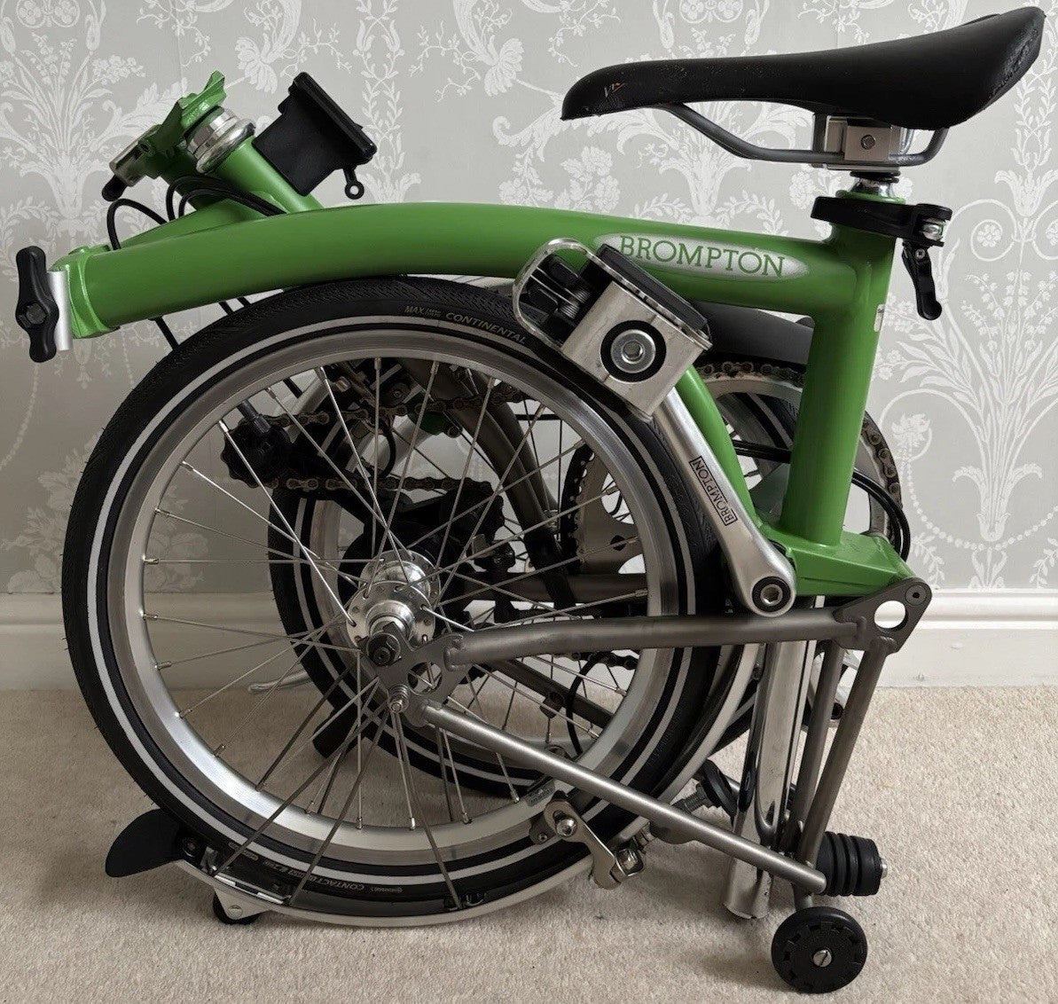 Brompton M2L-X Superlight Titanium Ti / P Line Folding Bicycle - Hardly Used
