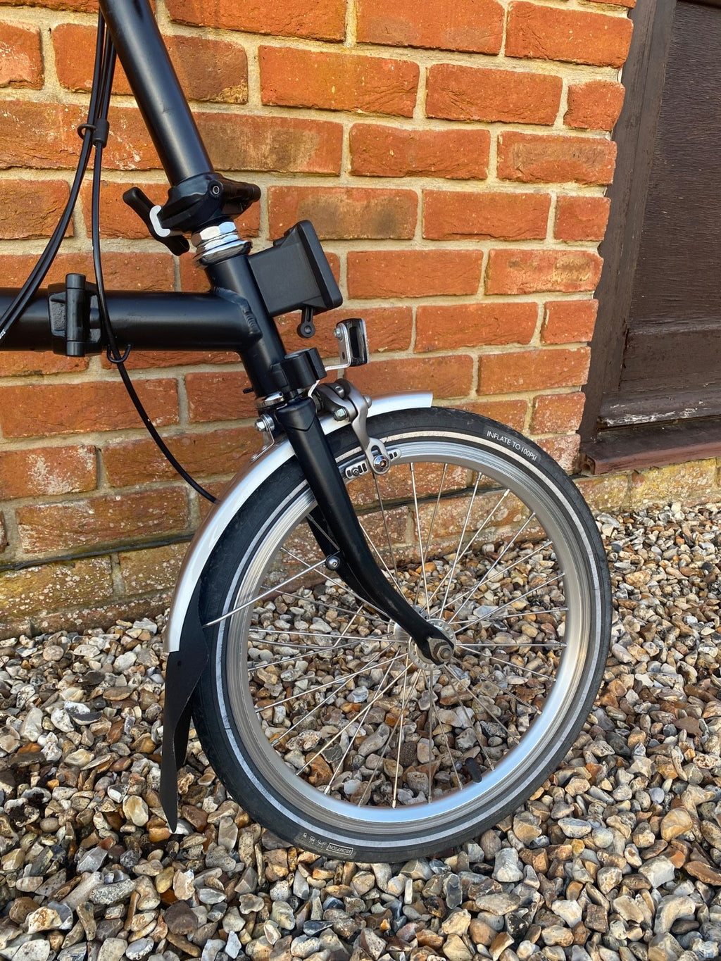 Brompton A Line 3-Speed Folding Bike with bag