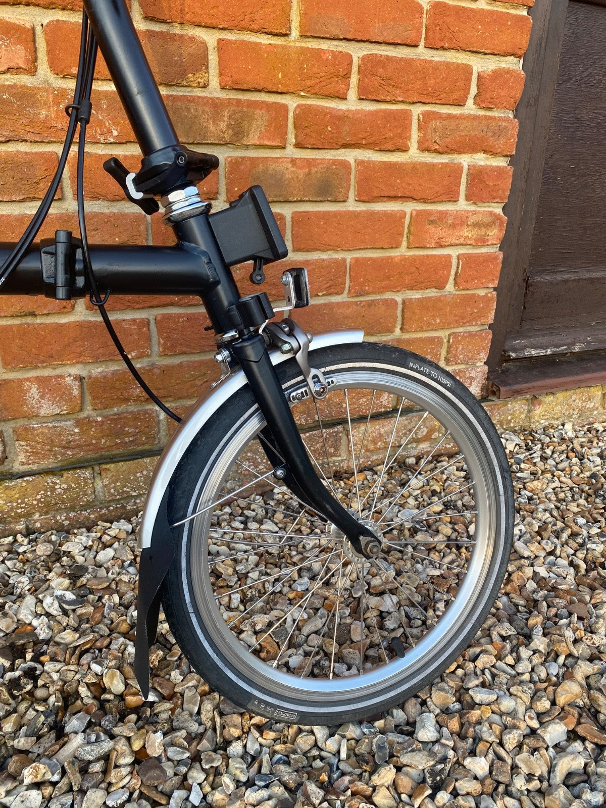 Brompton A Line 3-Speed Folding Bike with bag
