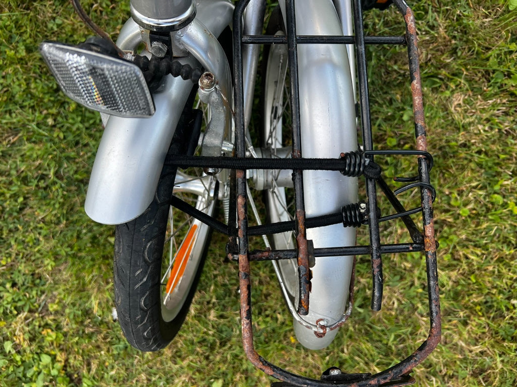 3 speed Compass folding bike (commuter, caravan or boat bike) , kickstand & rack