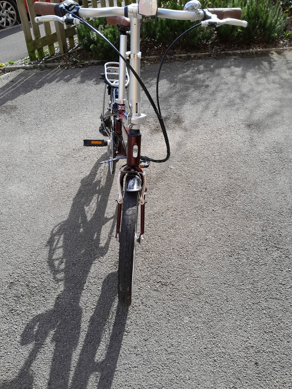 Bickerton Argent 1707 Mark B folding bicycle, red, 7 gears, gel saddle