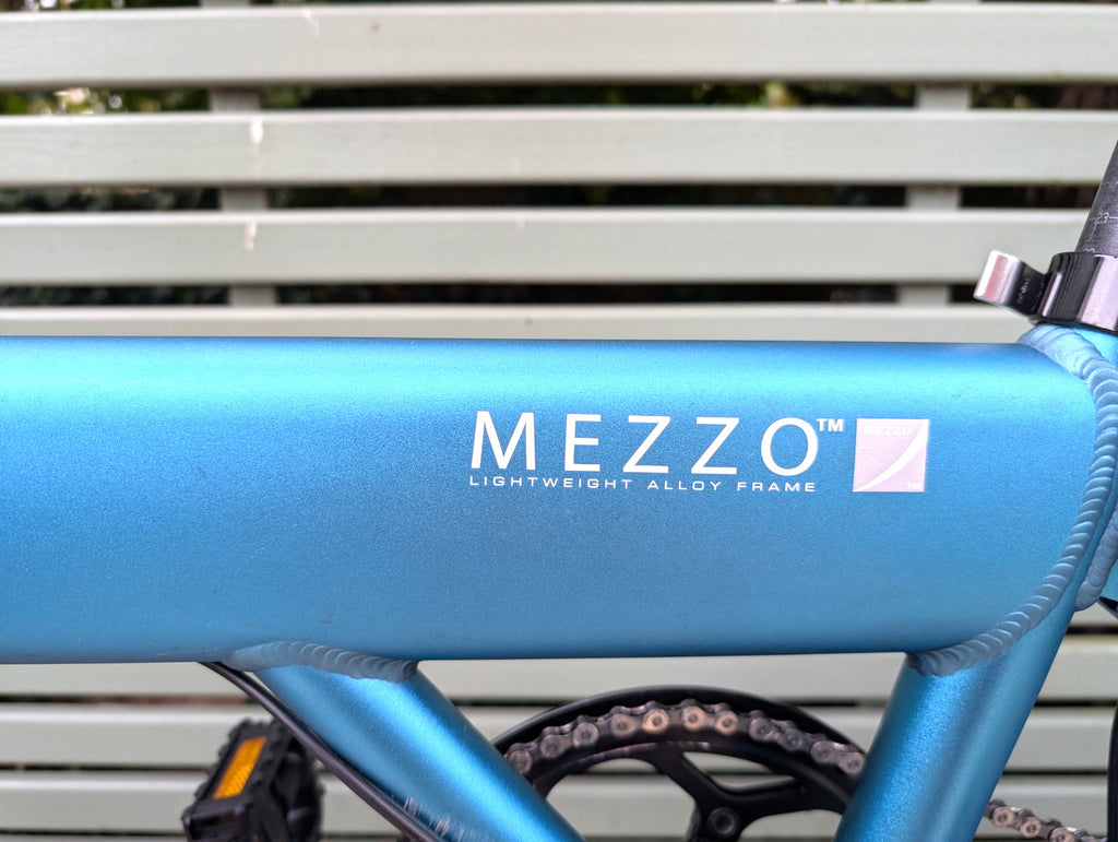 Mezzo D9 Folding Fold-up Foldable Bike with Rear Rack Bag