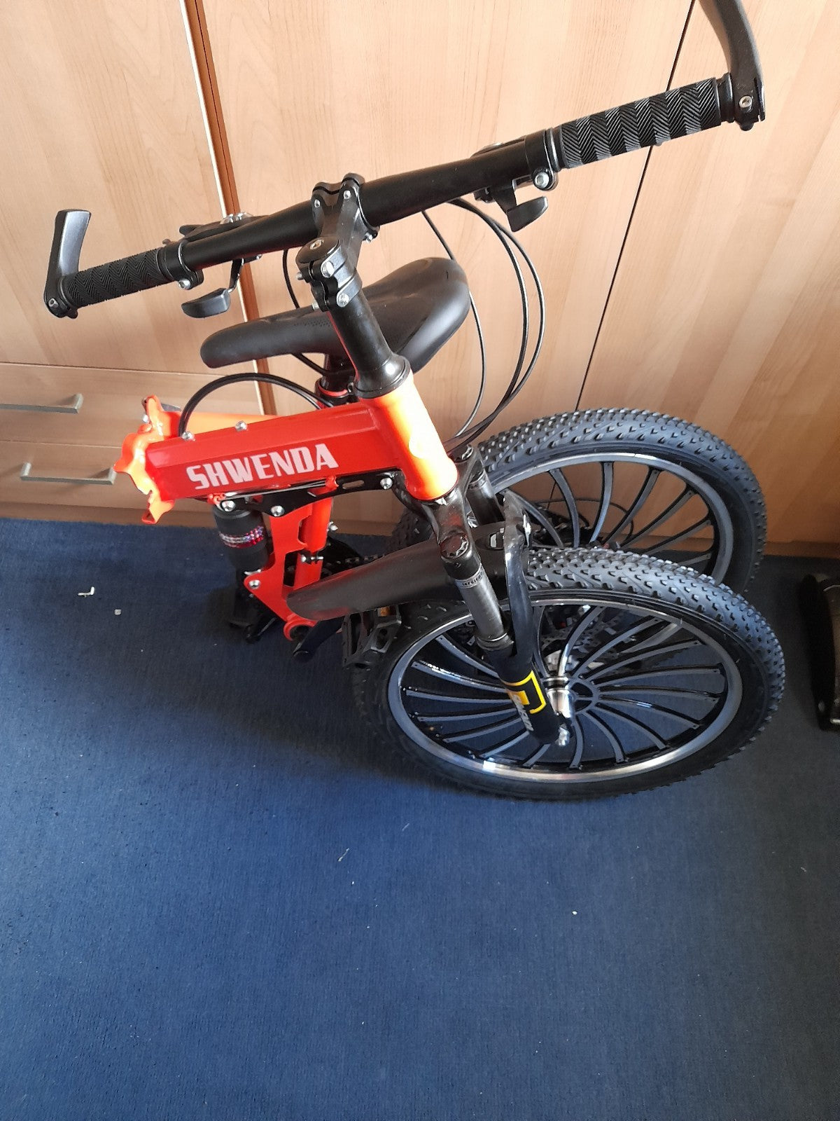 folding moutain bike 20 inch wheels full suspension and disc brakes x2 bikes