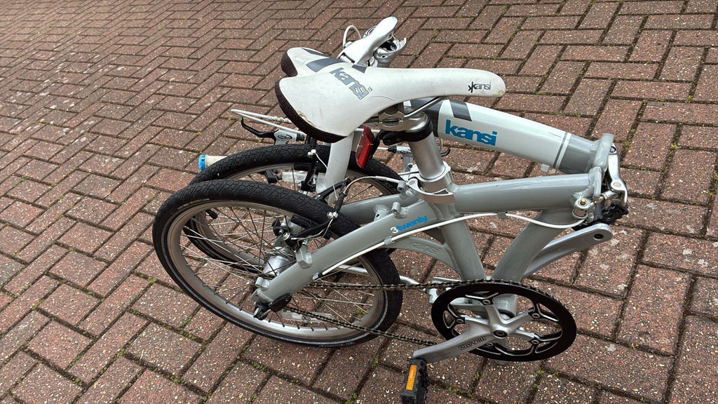 Kansi 9Twenty Folding Bike 20" 3-Speed White/Grey — Excellent Condition