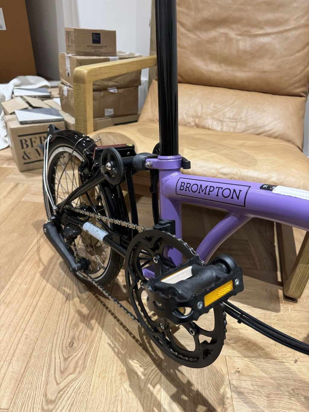 Brompton M4L 2023 Folding Bike Purple