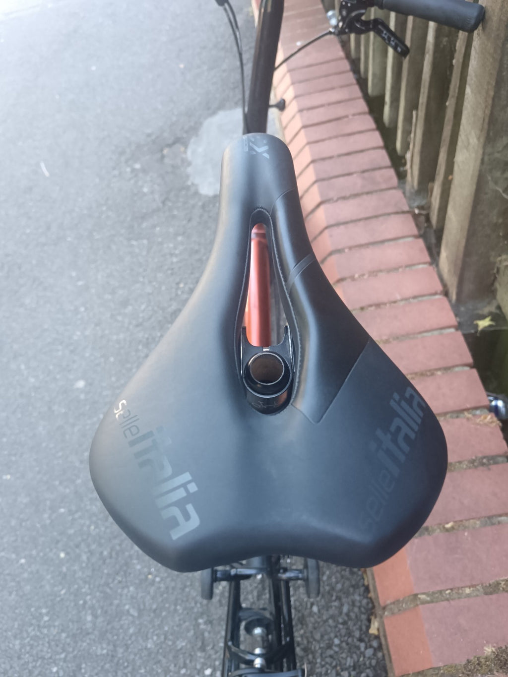 Brompton S2L Folding Bike Flame  lacquer red Black edition.