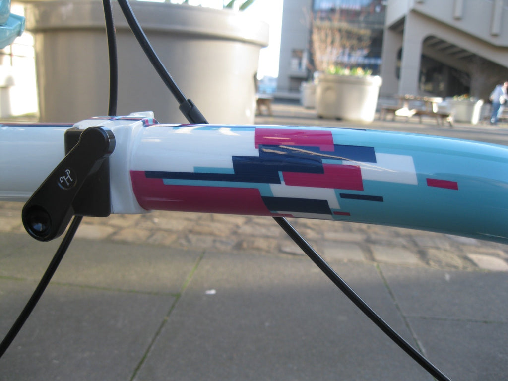 Custom Brompton Folding bike - homage to 1989 Cal look VW Karmann Ghia