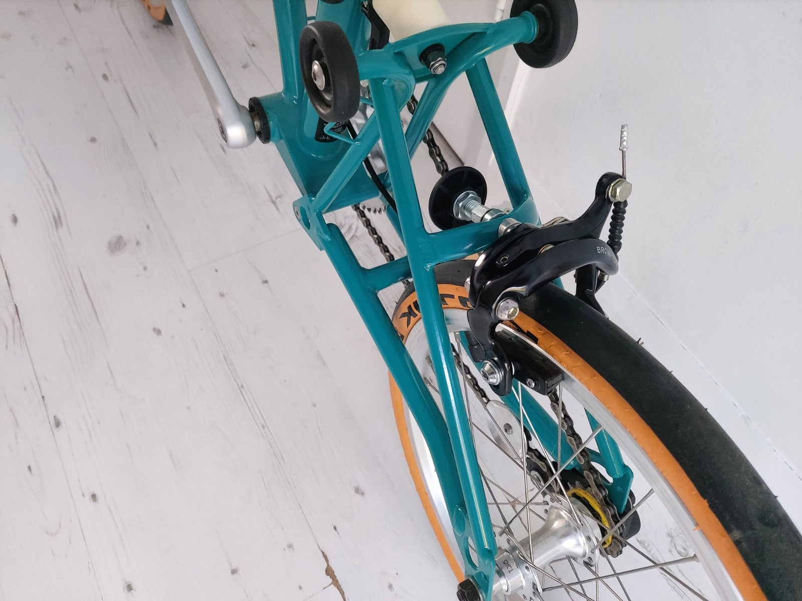 Brompton M1E Lagoon Blue Foldable Bike