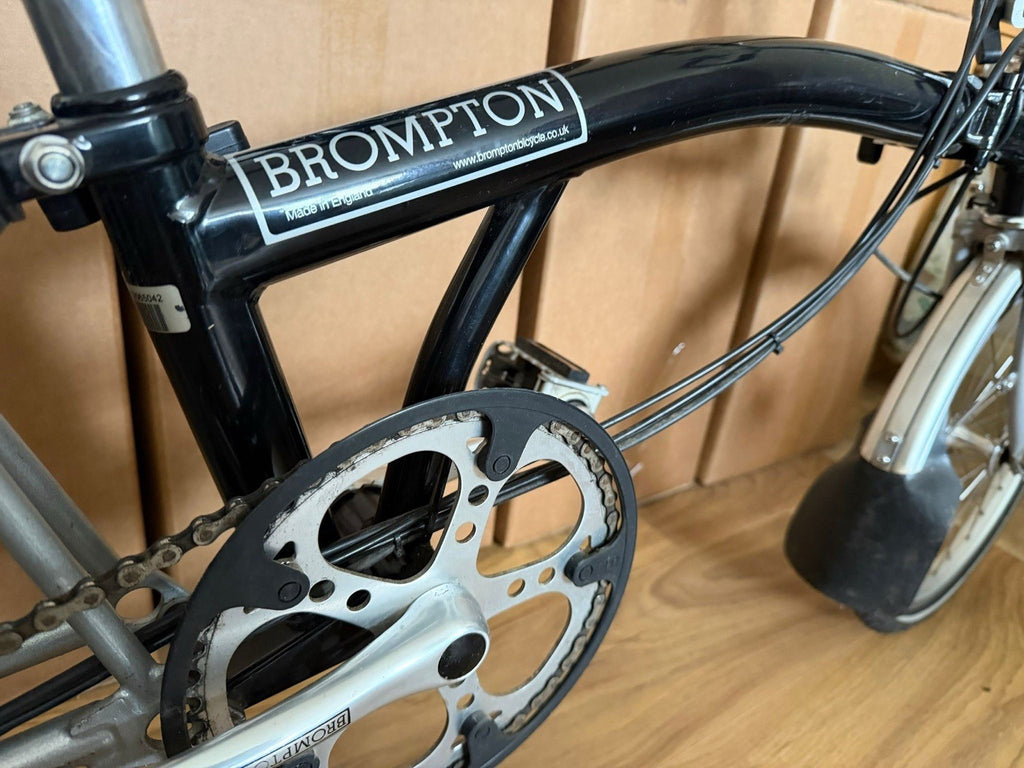 Brompton P6R folding bicycle Black/Silver