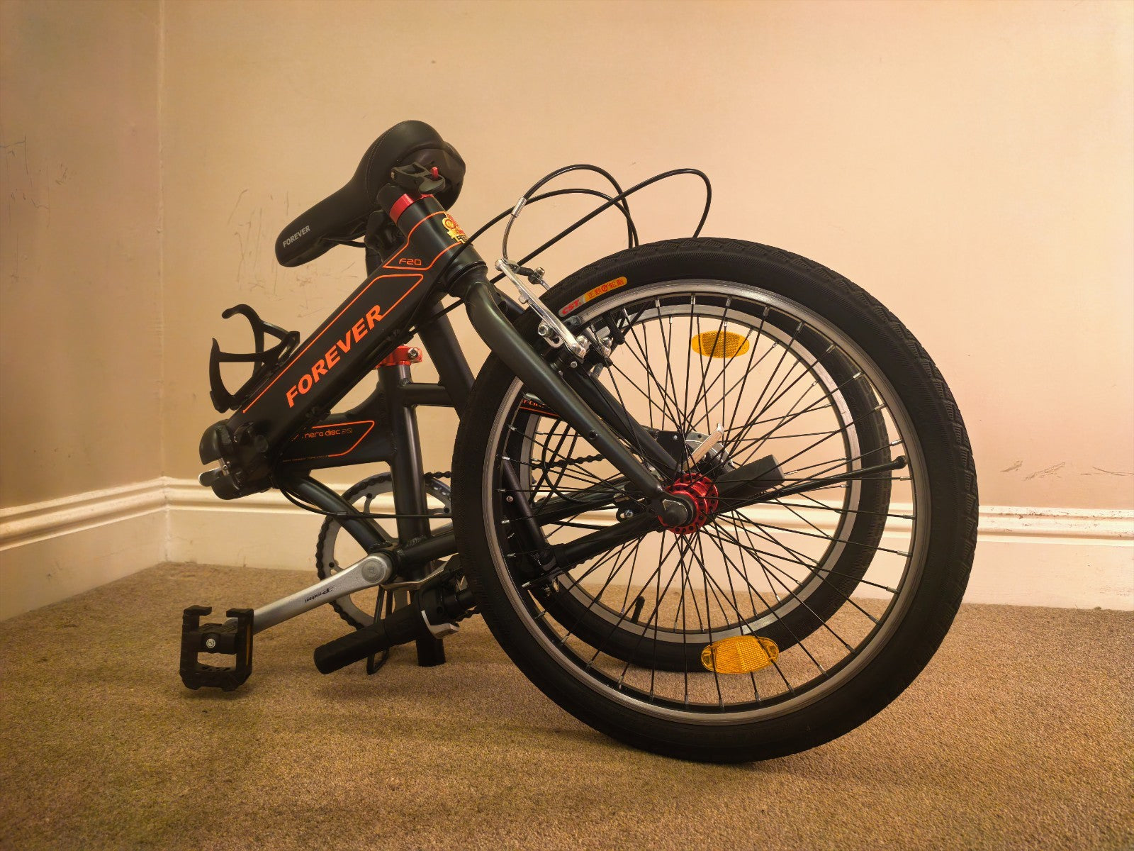 Forever adult folding bicycle  20" - Black