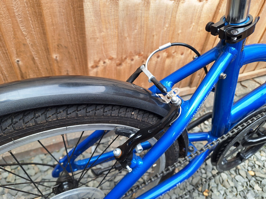 Apollo Tuck 20'' Folding Bike Lightweight Blue Great Condition Unixex 6 Speed