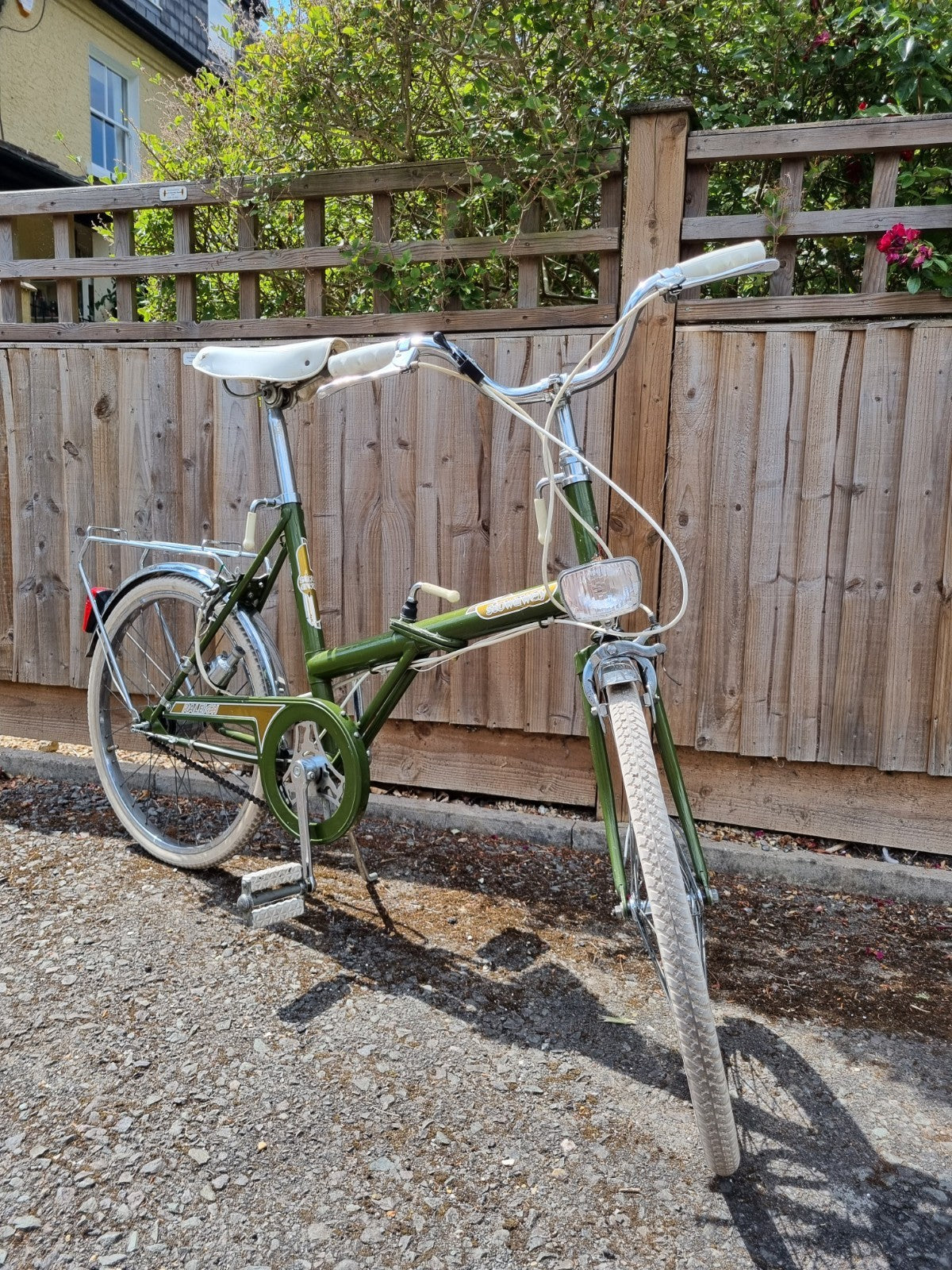 Vintage Raleigh Stowaway Vintage Unisex Folding bike Olive Green, ready to ride