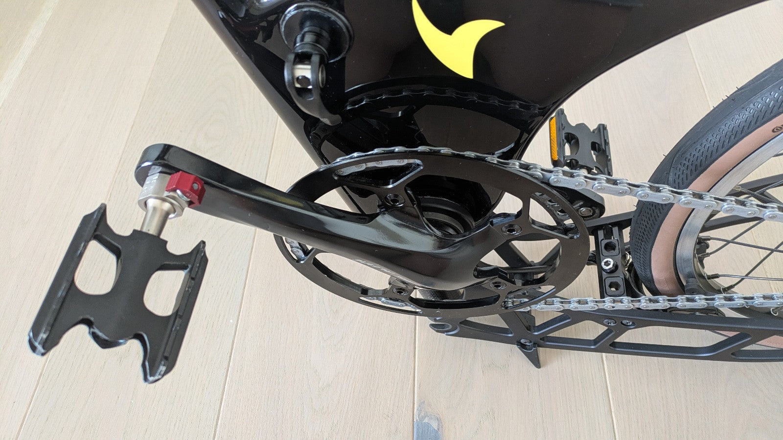 Hummingbird (now Prodrive) Carbon Fibre Folding bike with Zehus hub