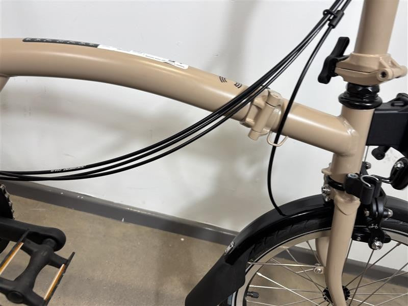 Brompton C Line 6 Speed 2024 Mid Handlebar Folding Bike - Dune Sand