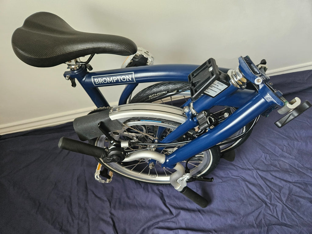 Brompton M3L - 3 Speed - C Line - Mid- Tempest Blue