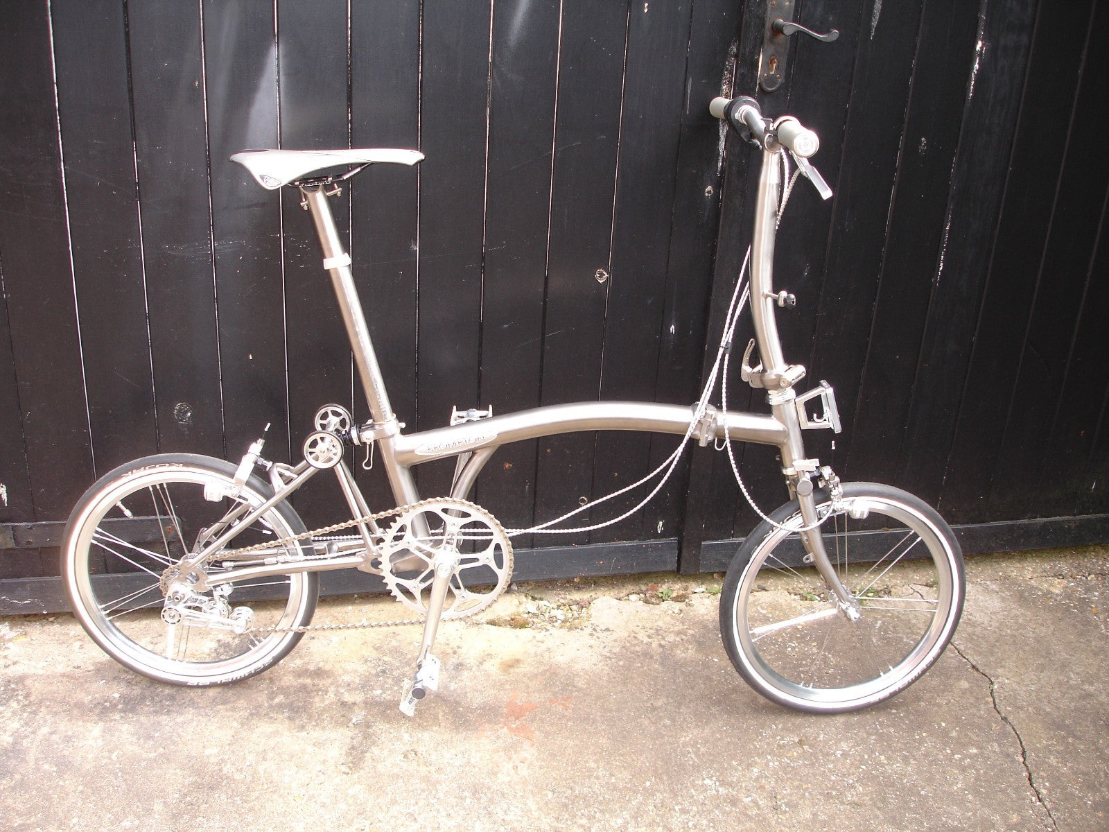 Brompton Project Bike S3E-X Superlight Polished Titanium   7.23 KG  Bicycle