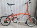 Brompton folding bike in excellent condition, 2-speed 2012 mudguards