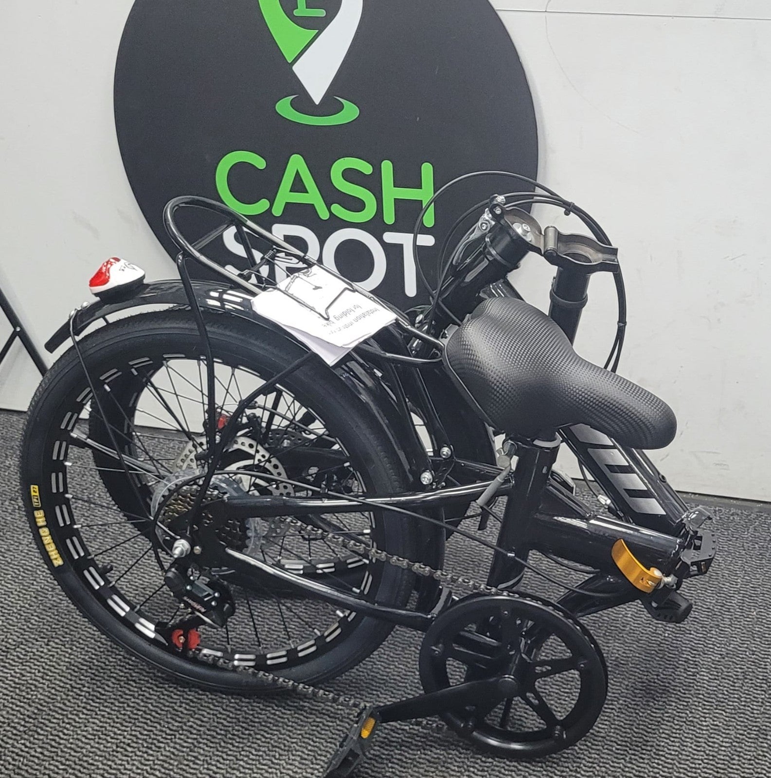 FHW 20" Folding Bike 7-Speed Disc Brakes Black NEW Ex-Display