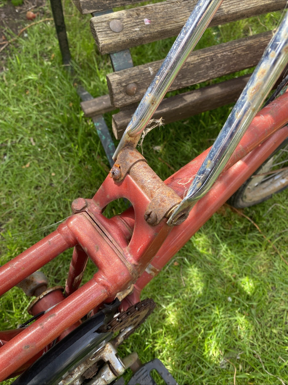 Vintage Dahon Folding Bicycle 3speed For Restoration Barn Find